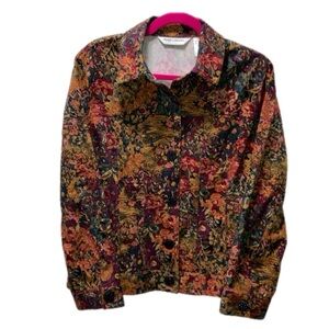 Floral Jacket Petite Large EUC by Draper's and Damon's 15150